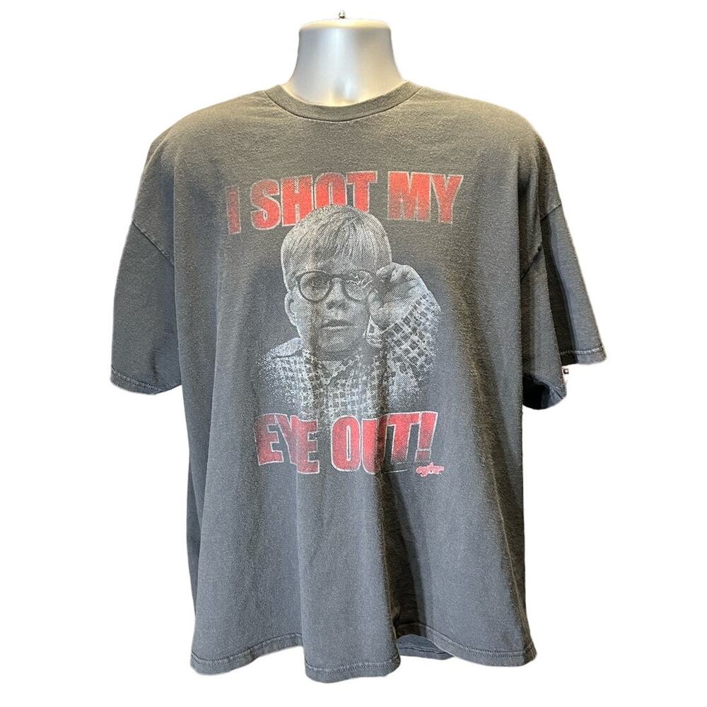 A Christmas Story Black Crew Neck Short Sleeve Ralphie T Shirt Size 2XL